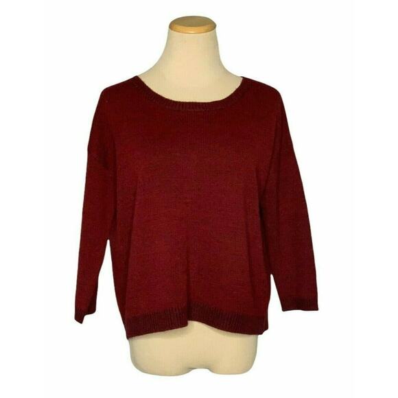 BB Dakota red split back oversized sweater size XS - Picture 1 of 12